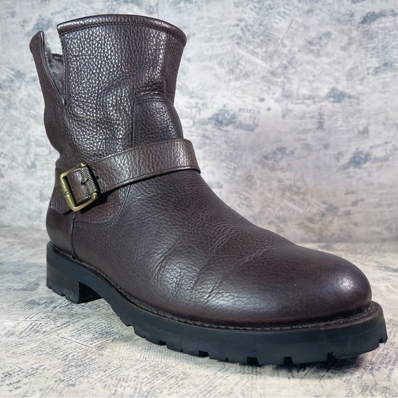 Frye Women's Veronica Shearling & Leather Booties made in Mexico - Picture 2 of 16